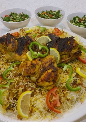 صورة لوصفة مندي دجاج على طريقتي