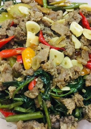 Foto resep Tumis kangkung daging sapi