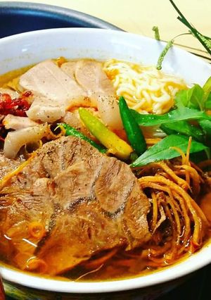 Hình của món Bún Bò Huế.