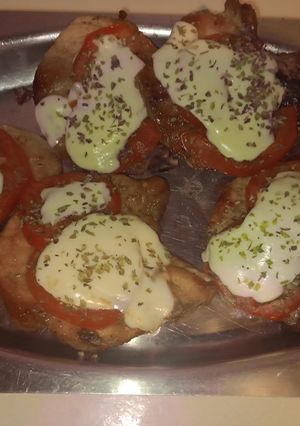 Una foto de ✨Costeletas de cerdo marinadas a la Pizza!!!