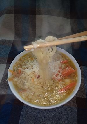 Una foto de Ramen o Ramyeon (라면)