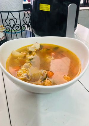 Una foto de Caldo de pescado