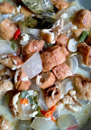 Foto resep Kikil dan Tahu Kuah Santan