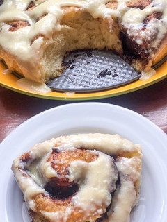 Foto resep No Knead Cinnamon Rolls with Cream Cheese Glaze