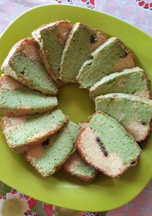Foto resep Bolu Lapis Vanila Green Tea