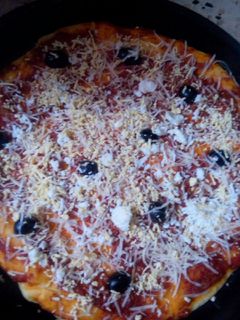 صورة لوصفة بيتزا السميد 🍕