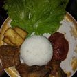 Pecel ayam/lele sambal lamongan
