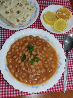عکسی از دستور خوراک لوبیا چیتی