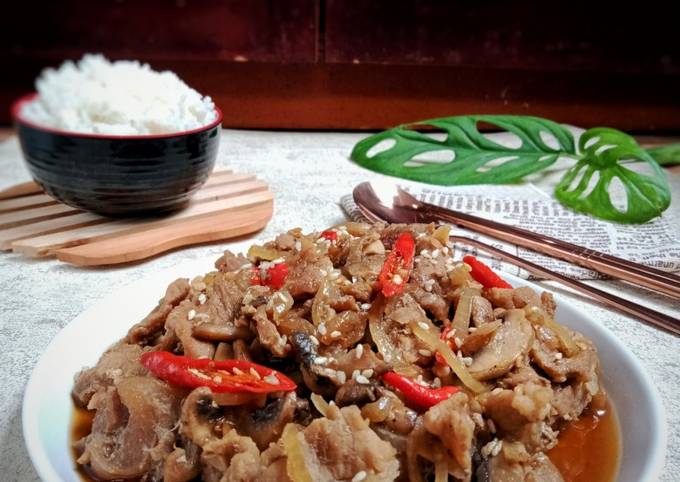 Bagaimana Membuat Beef Mashroom Teriyaki, Sempurna