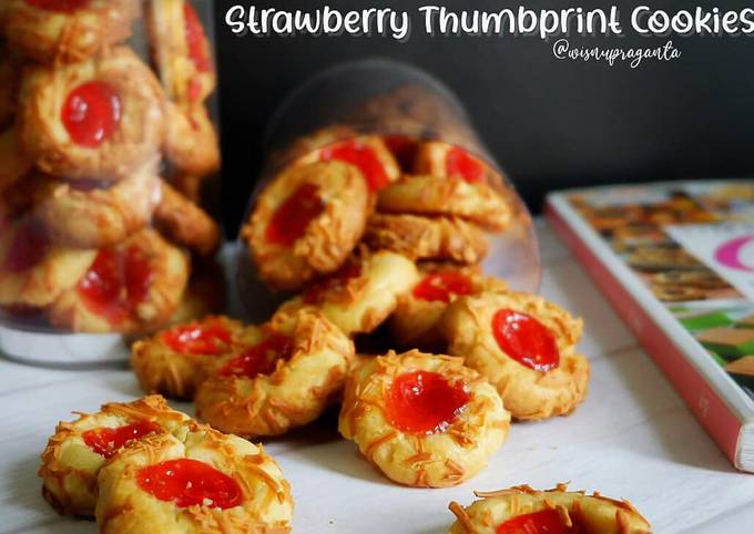 Strawberry Thumbprint Cookies