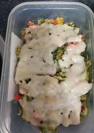 Una foto de Arroz de brócoli