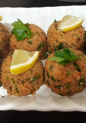 صورة لوصفة بآلوعية/برغل بالخضرة