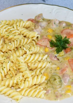 Kelbimbós sárgarépás tejfölös sertésragu recept fotója