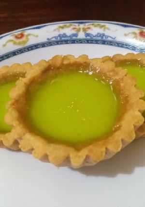 Foto resep Tart Susu Mini Pandan Asli / Pie Susu Pandan