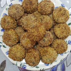 A picture of Eggplant's hara kabab.