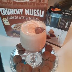 A picture of Chocolate ice cream shake.