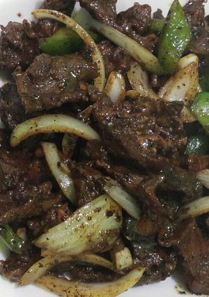 Foto resep Daging sapi lada hitam