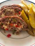 Hackbraten Giannini mit Oregano-Kartoffeln