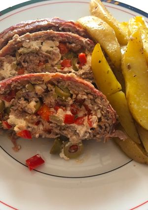 Hackbraten Giannini mit Oregano-Kartoffeln Rezepthauptbild