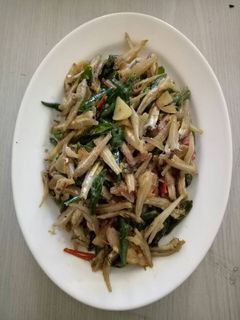 Foto resep Oseng teri cabe ijo