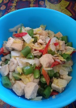 Foto resep Sayur Sawi Putih + Buncis + Tahu