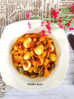 Foto resep Sambal Goreng Kentang Telur Puyuh (versi basah)