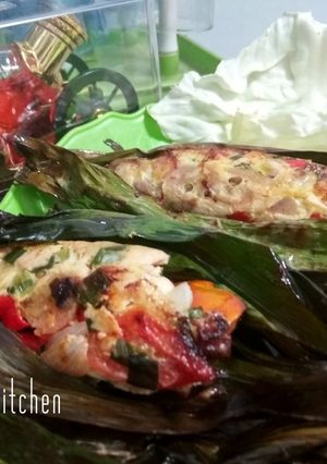 Foto resep Pepes ayam goreng