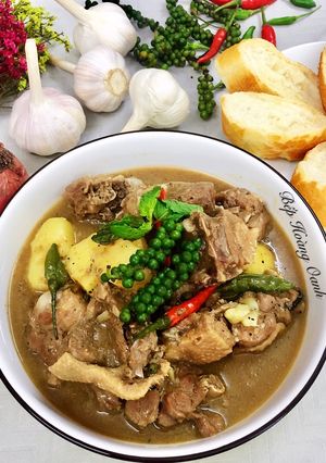 Hình của món Vịt Nấu Tiêu Xanh.