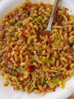 A picture of Macaroni jalof.