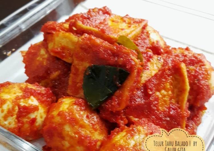 Telur tahu bumbu Balado