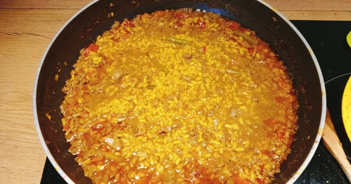 Paella de higaditos de pollo Receta de Isabel Morote Cookpad