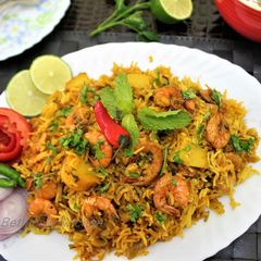 A picture of Prawn Pulao.