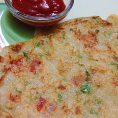 A picture of Bread uttapam.