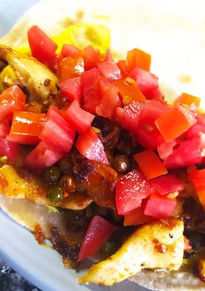 Una foto de Tacos express en sartén