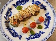 A picture of cod fish and potatoes