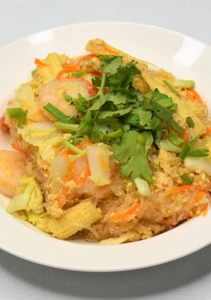 รูปของ วุ้นเส้นผัดไข่ (ไร้น้ำมัน)