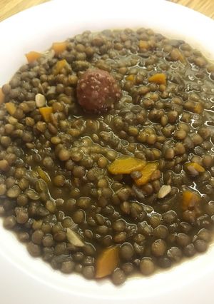 Una foto de Lentejas con chorizo