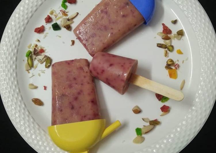 Simple Way to Make Ultimate Yogurt Plum Popsicle