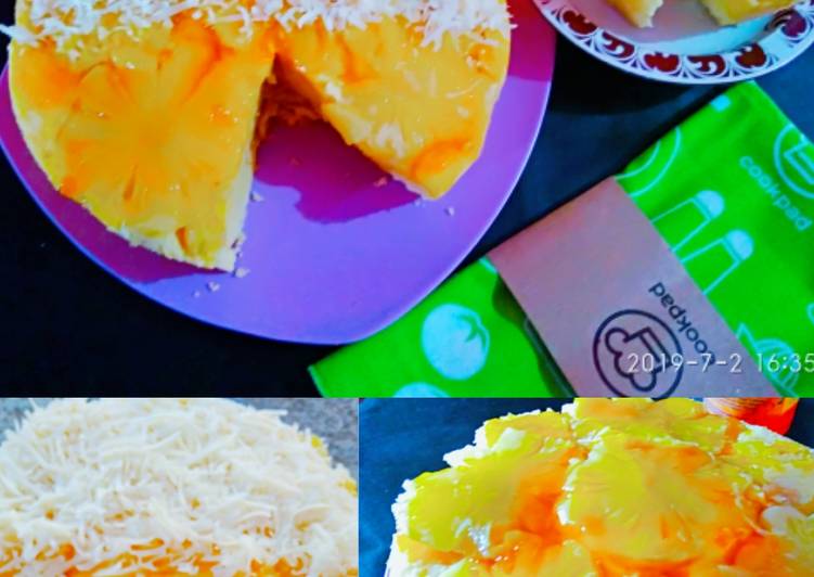 Bagaimana Menyiapkan Bolu nanas kukus, Enak