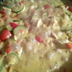 A picture of Lisa's Coconut Curry.