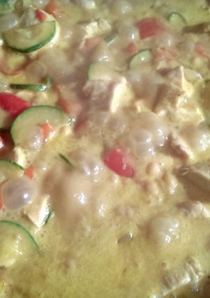 A picture of Lisa's Coconut Curry.