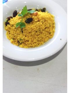 Una foto de Cuscus de frutos secos a la hierbabuena