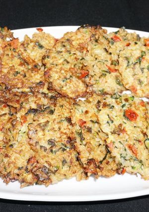 Una foto de Croquetas de arroz integral con espinaca