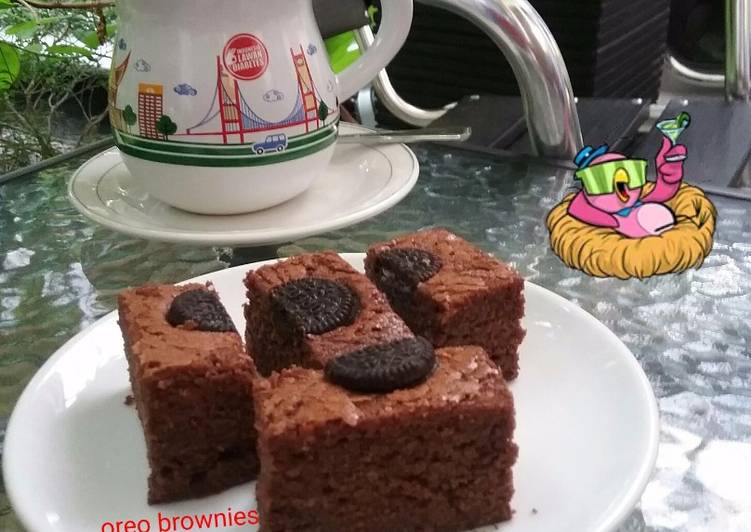 Oreo brownies panggang ala bunda Jk