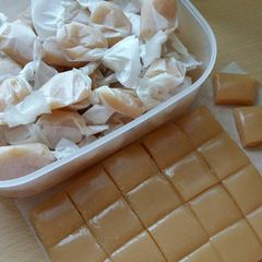 Vickys Coconut Milk Caramels, GF DF EF SF NF A picture of Vickys Coconut Milk Caramels, GF DF EF SF NF.