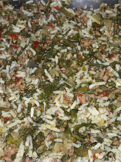 Una foto de Arroz con Acelga o Espinaca