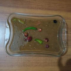 A picture of Masoor Ki Daal(Kaali Daal) With Boil Rice.