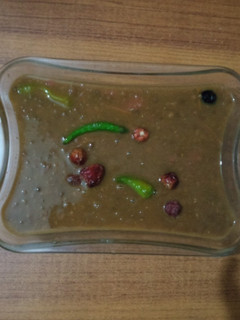 A picture of Masoor Ki Daal(Kaali Daal) With Boil Rice.