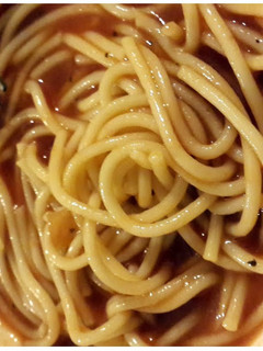 A picture of Tomatoe Sauce Spaghetti.