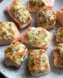 Baked Salmon with Dill & Parmesan Mayo Sauce